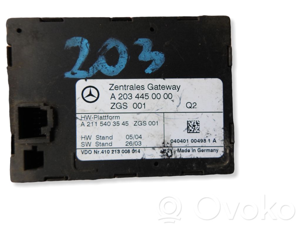 Mercedes-Benz C W203 Modul control gateway 
