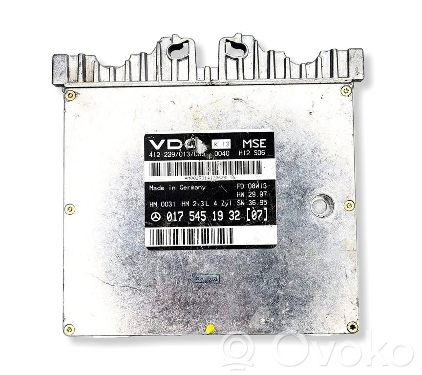 Mercedes-Benz E W212 Engine control unit/module 