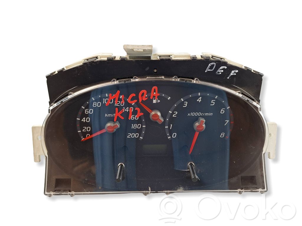Nissan Micra Speedometer (instrument cluster) 