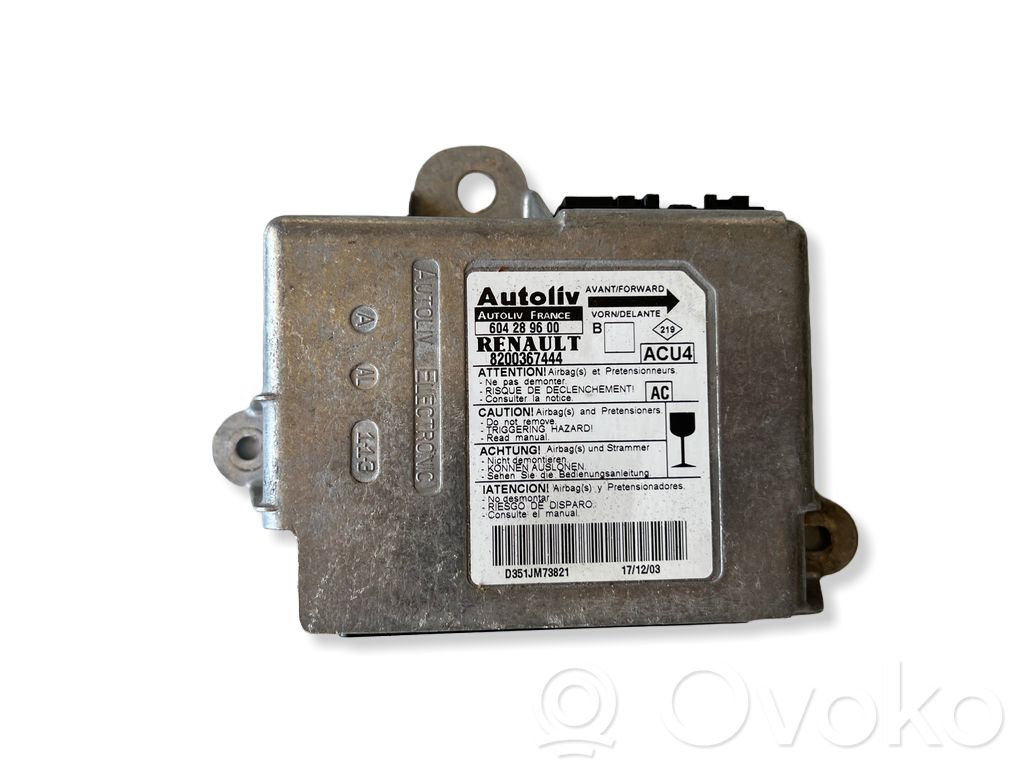 Renault Megane II Airbag control unit/module 