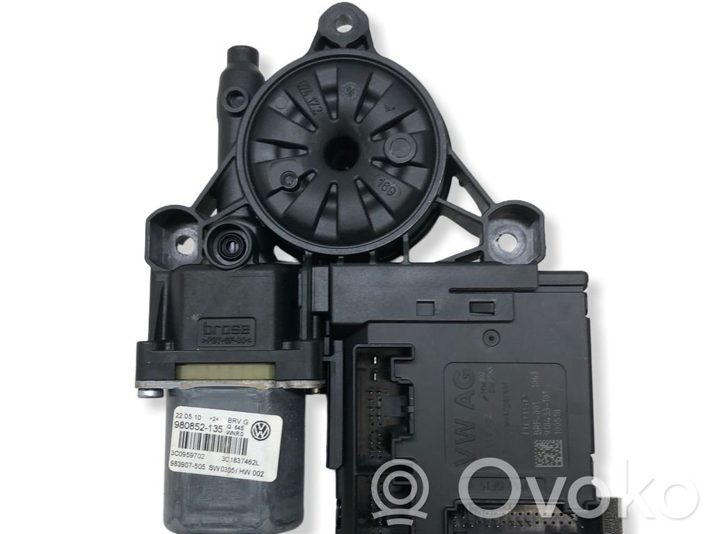 Volkswagen Golf VI Silnik regulatora szyby drzwi przednich 