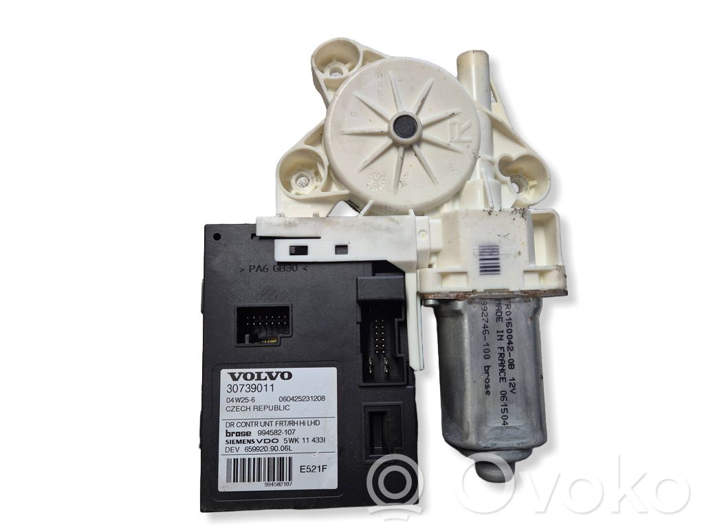 Volvo V50 Silnik regulatora szyby drzwi przednich 