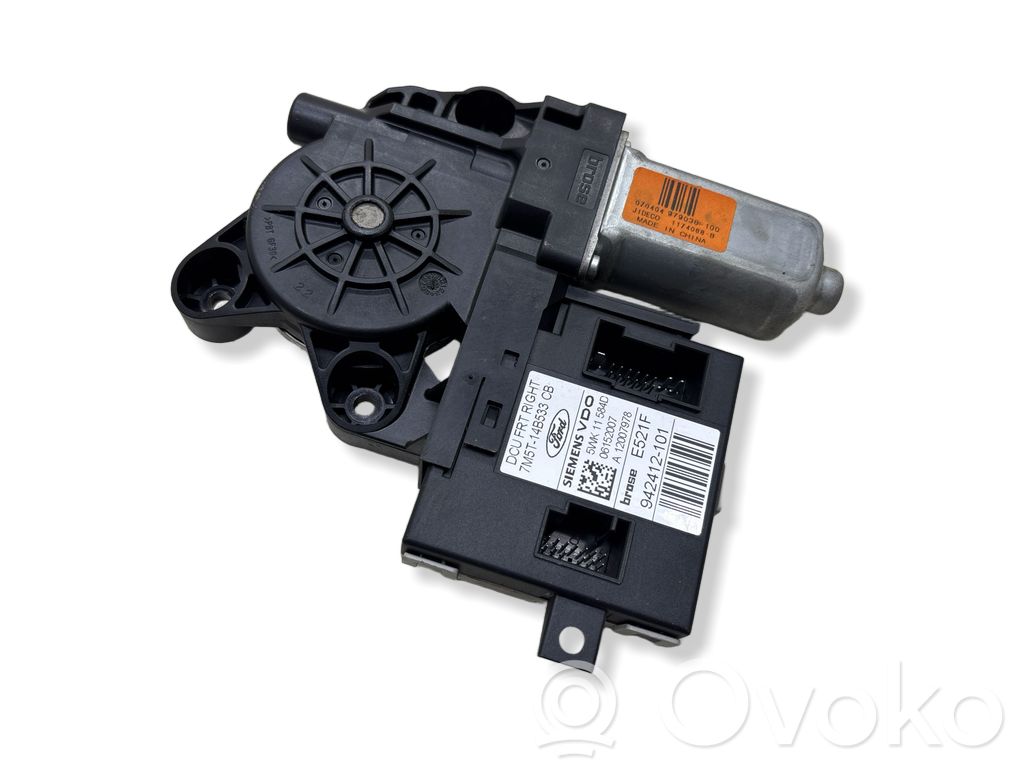Silnik regulatora szyby drzwi przednich   7M5T14B533CB,06152007,5WK11584D,942412101