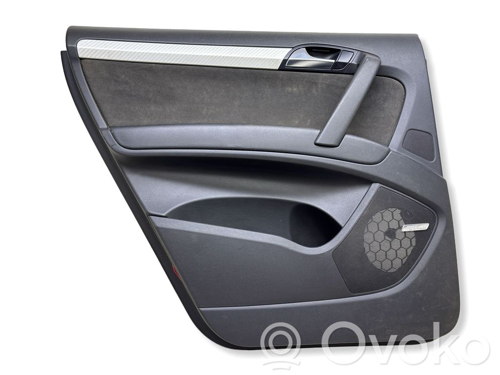 Audi Q7 4L Moldura del tarjetero de la puerta trasera 