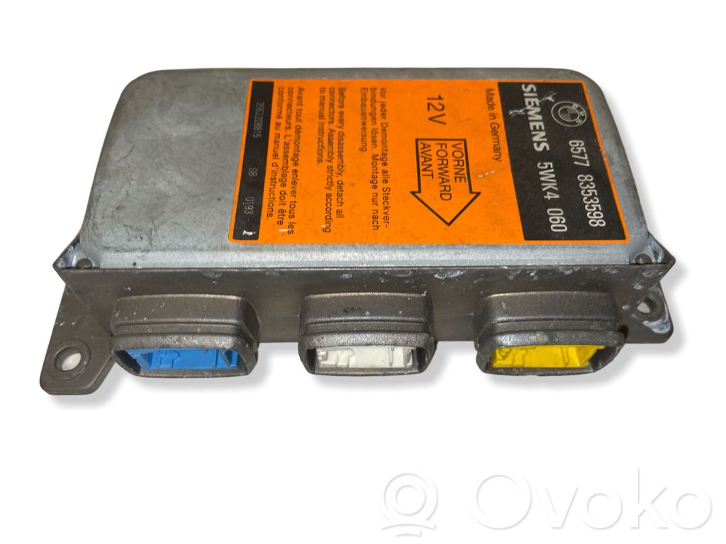 Unidad de control/módulo del Airbag   65778353598,5WK4060