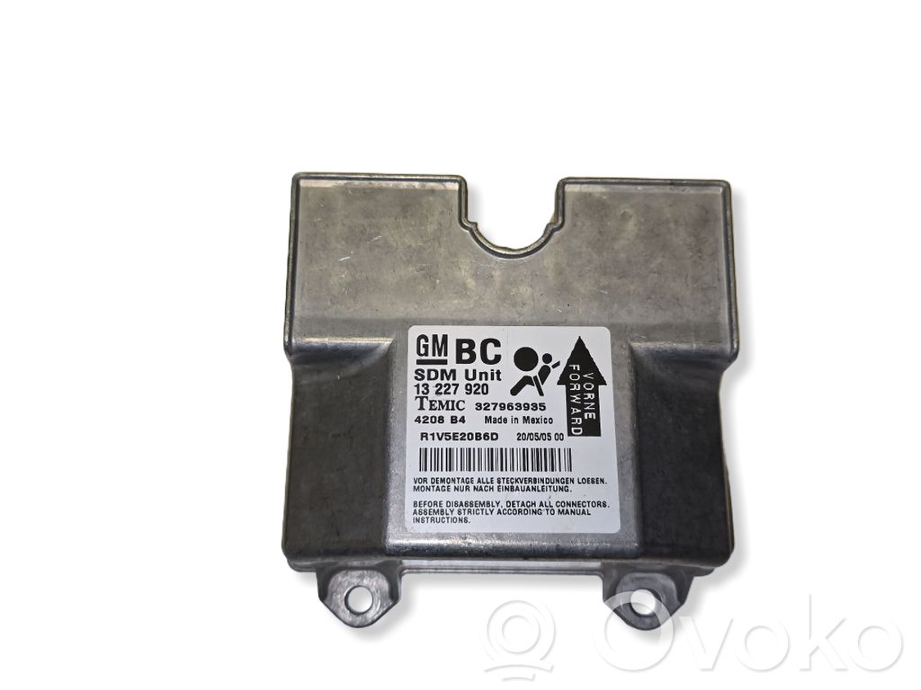 Opel Astra H Module de contrôle airbag 