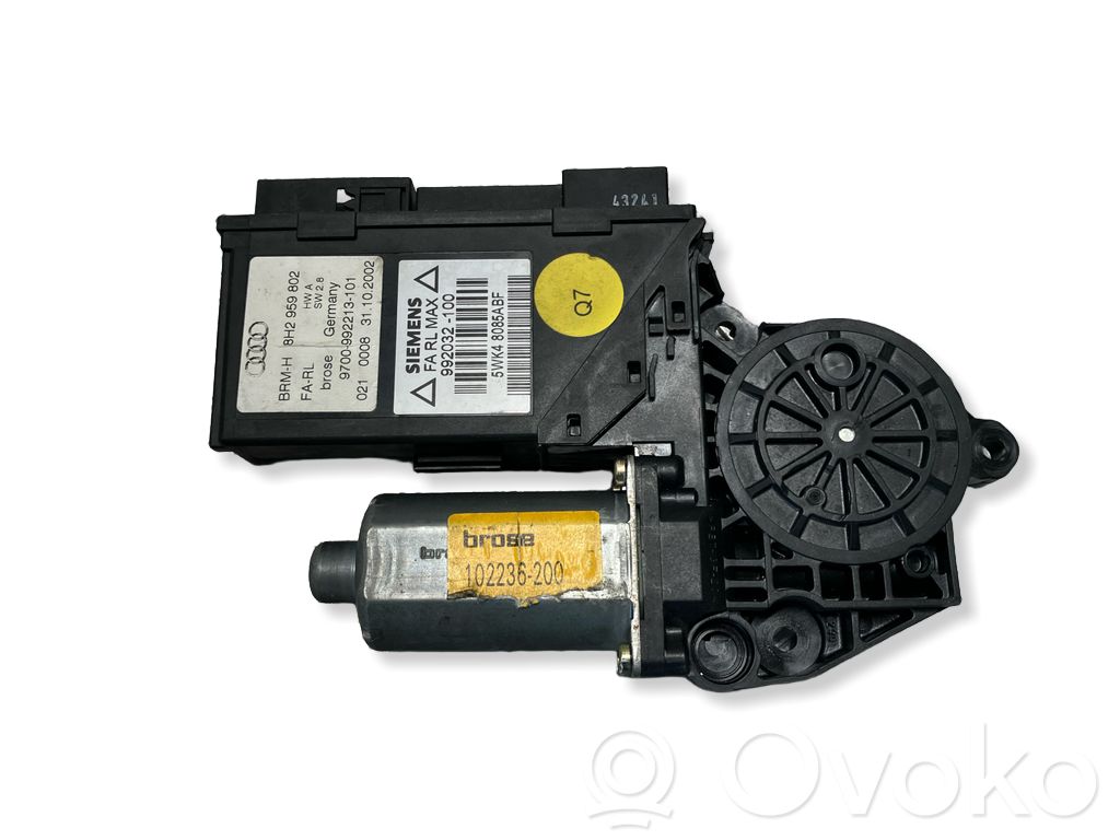 Audi A4 S4 B6 8E 8H Etuoven ikkunan nostomoottori 