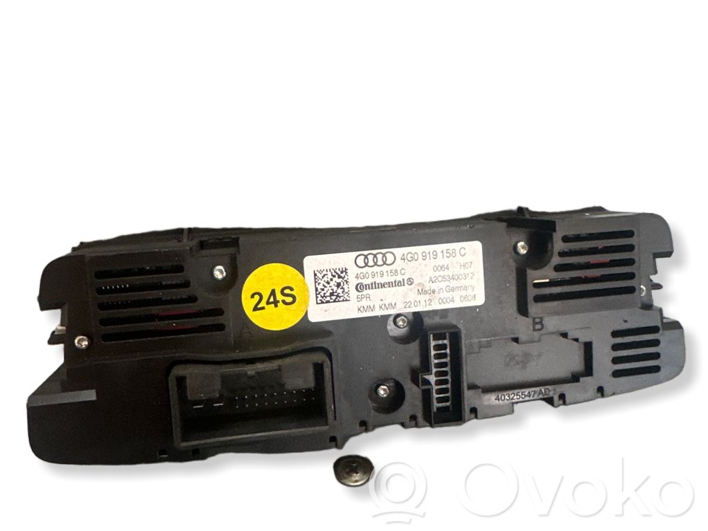Audi A6 S6 C7 4G Climate control unit 