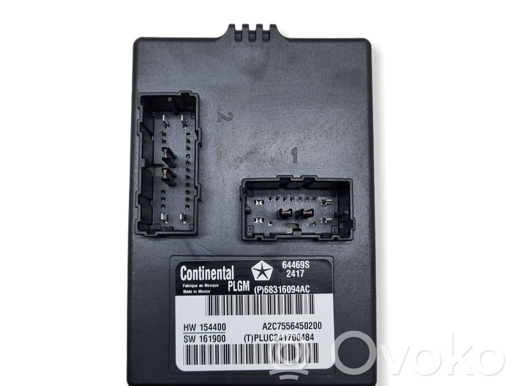 Chrysler Pacifica Tailgate/trunk control unit/module 