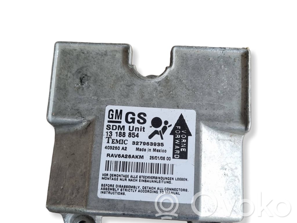 Opel Astra H Airbag control unit/module 