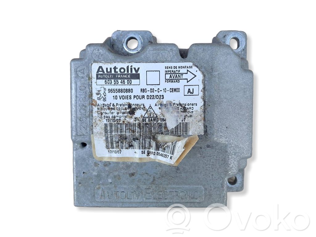 Airbag control unit/module   603554600,9655880880