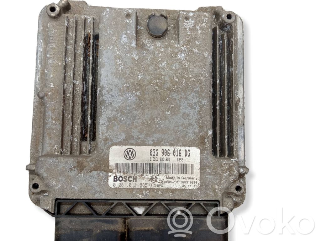 Engine control unit/module   03G906016DG,039505791,0281011885