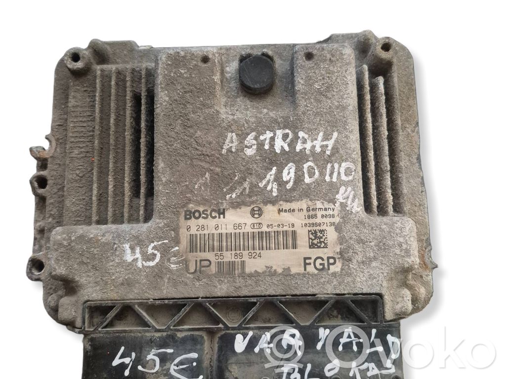 Opel Astra H Engine control unit/module ECU 