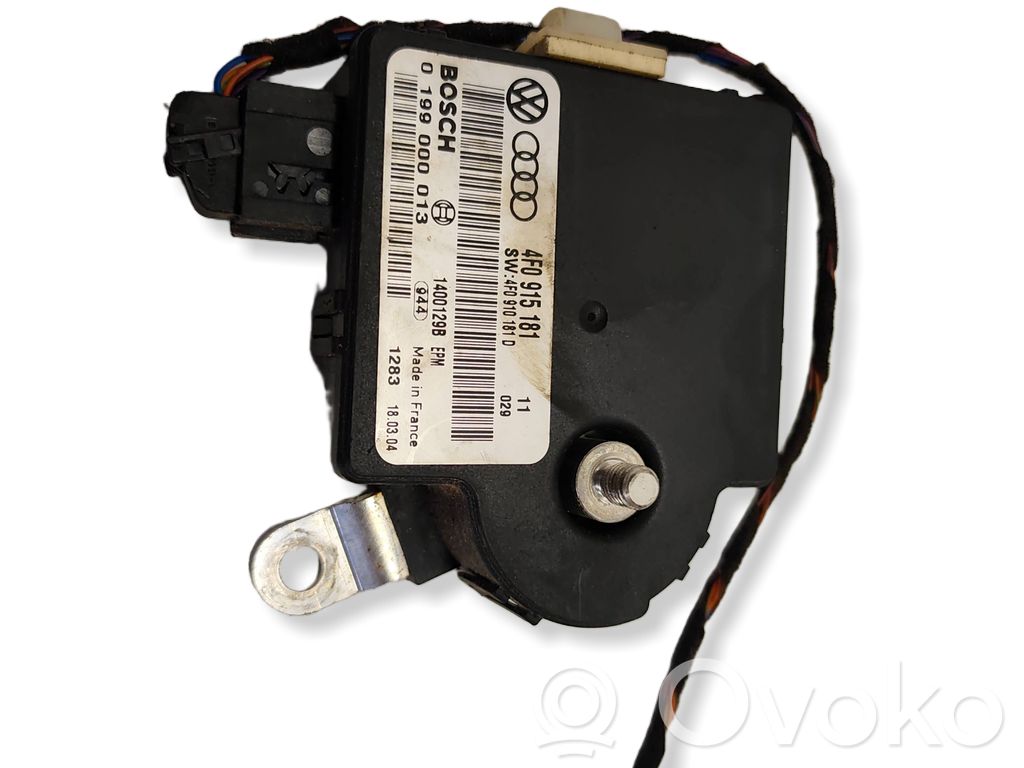 Audi A6 S6 C6 4F Module de contrôle de batterie 