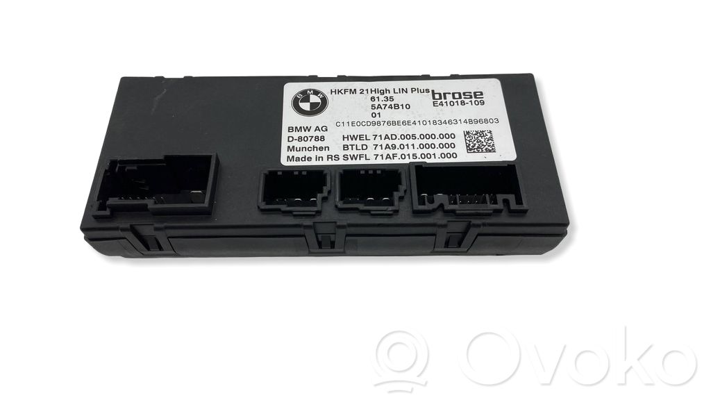 Tailgate/trunk control unit/module   5A74B10,E41018109,71A9011000000,61355A74B10,71AD005000000
