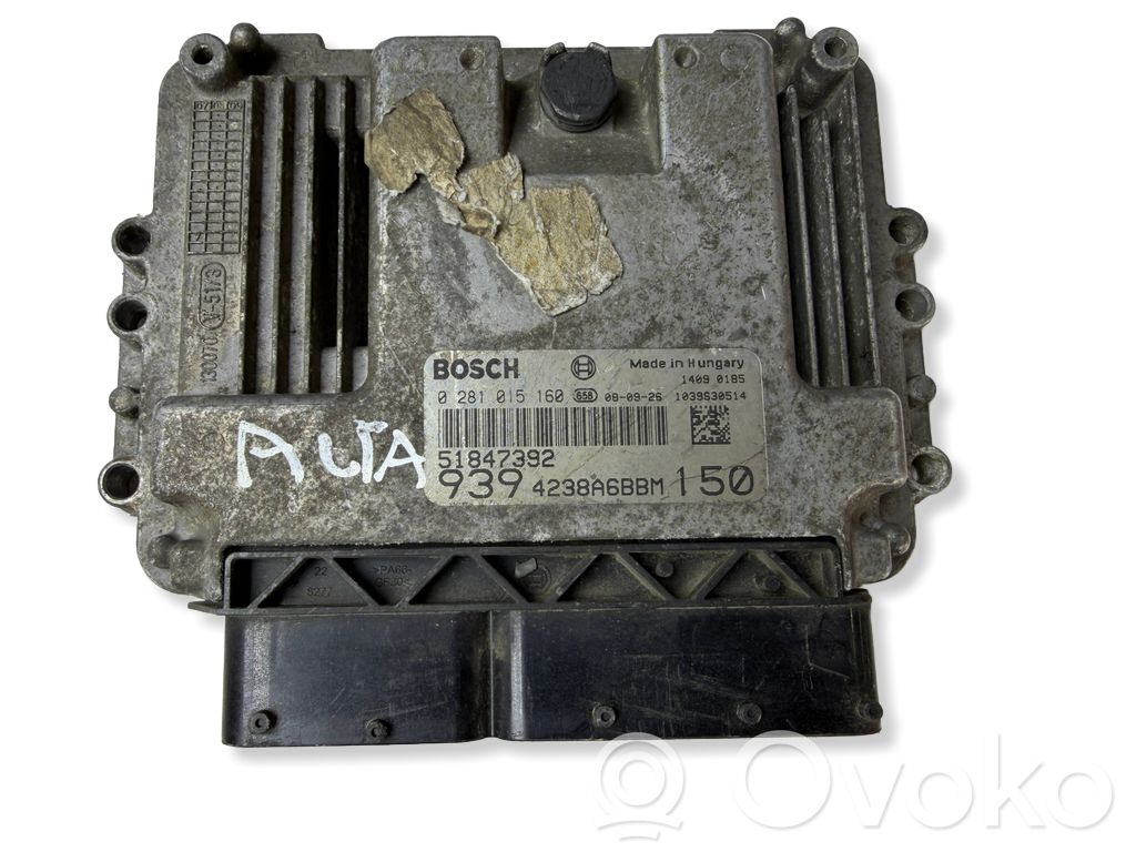 Engine control unit/module   51847392,0281015160,4238A6BBM