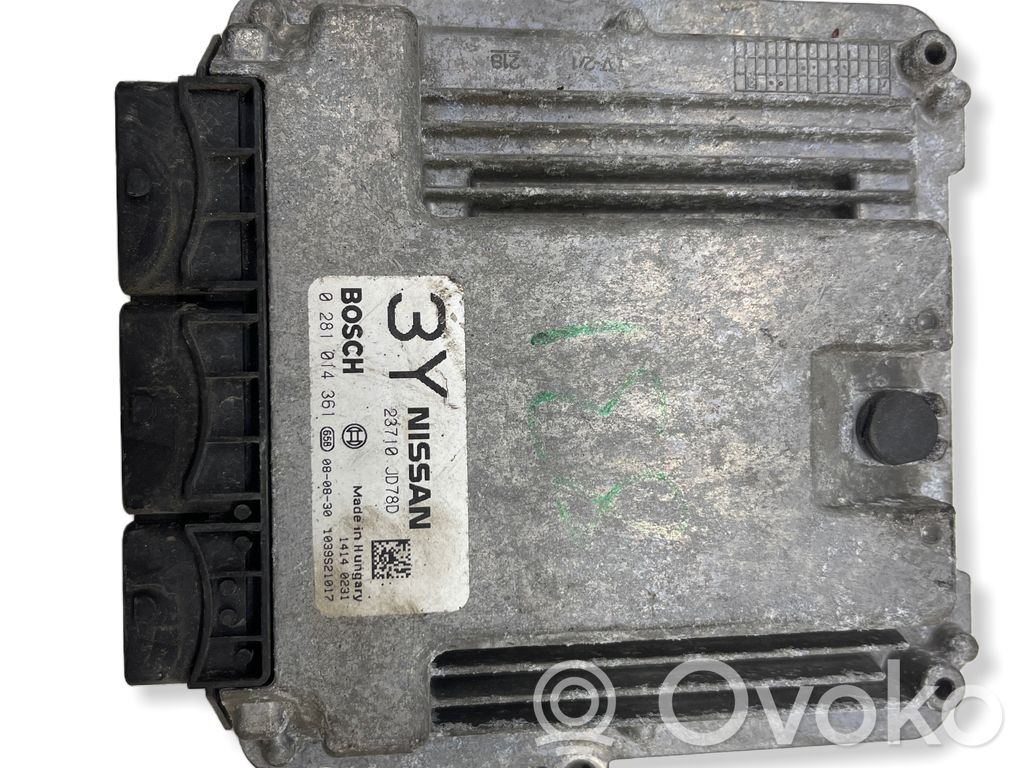 Nissan Qashqai Engine control unit/module 