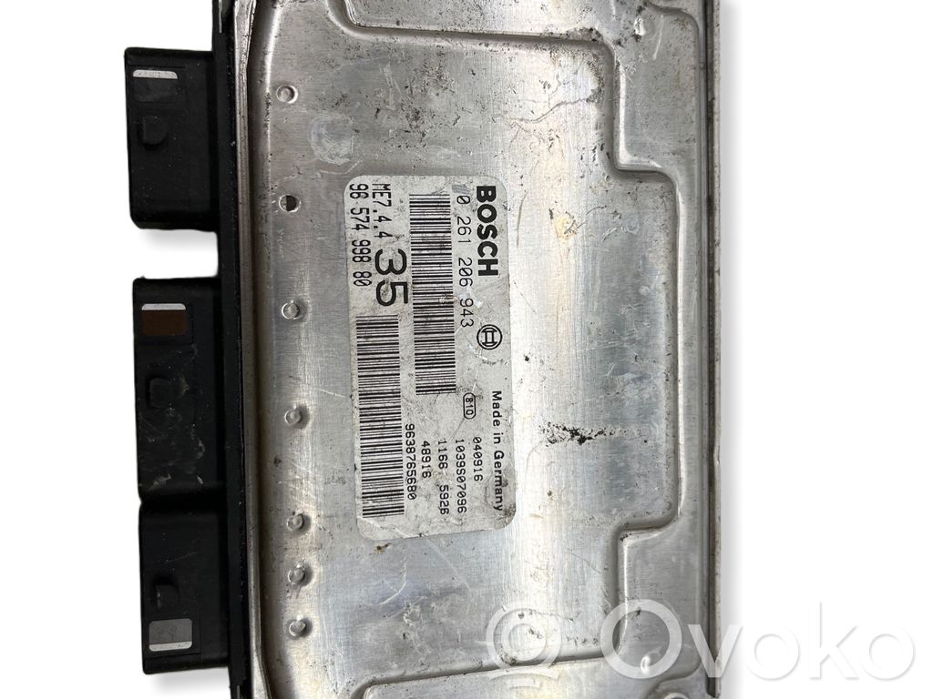 Engine control unit/module   0261206943,1039S07096,02681206943,9638765680
