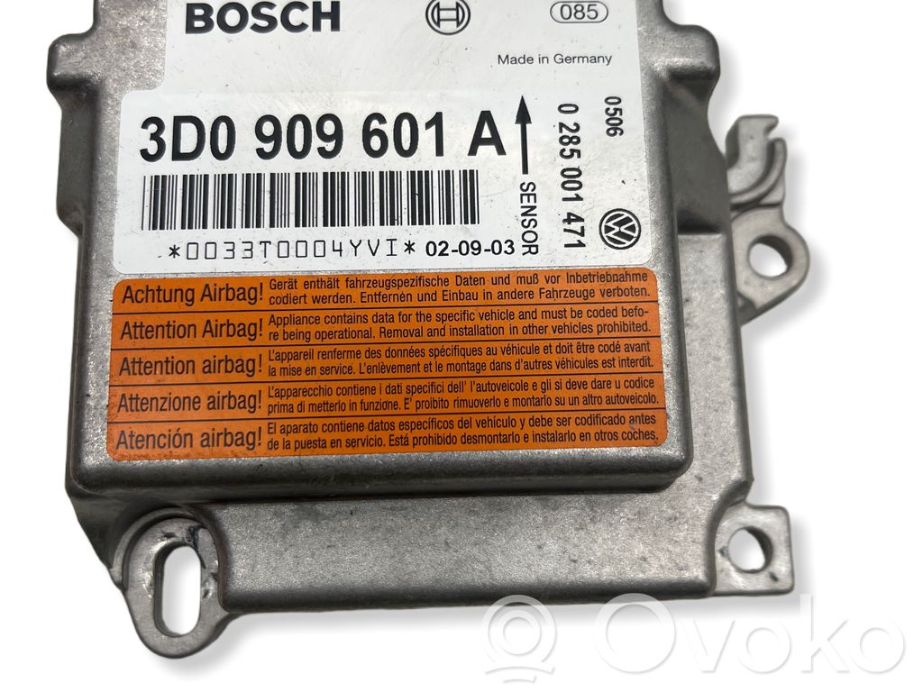 Volkswagen Phaeton Airbag control unit/module 