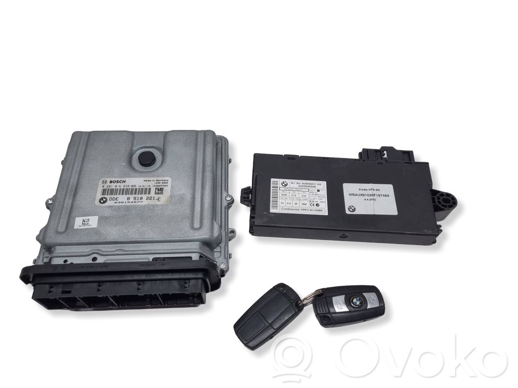 BMW 3 E90 E91 Kit centralina motore ECU e serratura 
