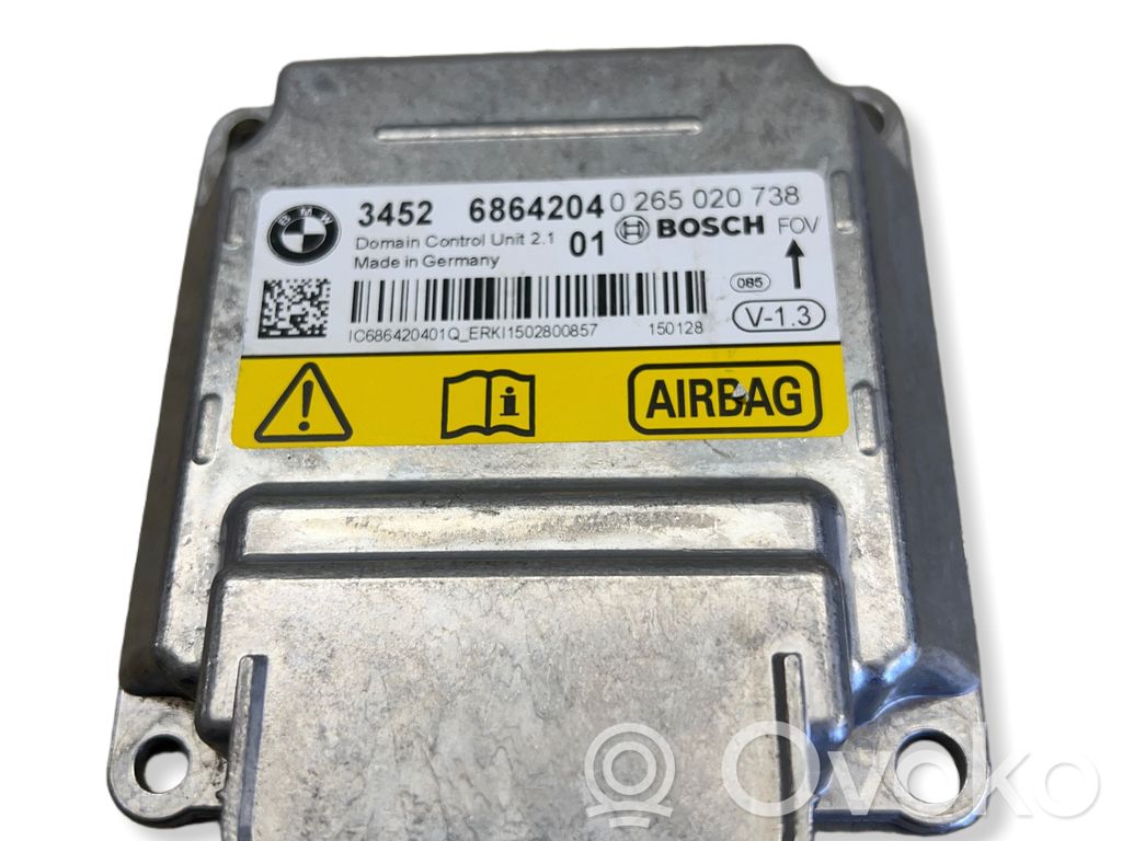 BMW 3 F30 F35 F31 Centralina/modulo airbag 