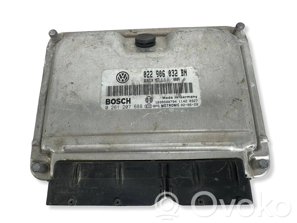 Engine control unit/module   022906032BN,1039S00794,0261207688