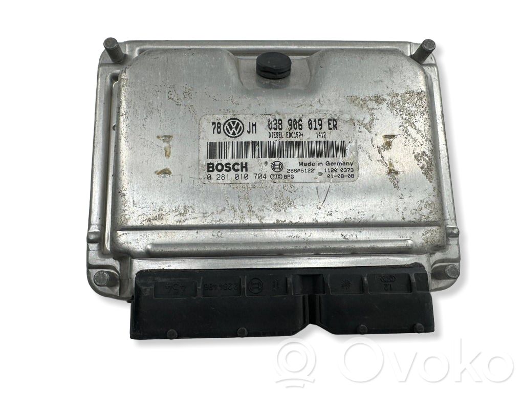 Engine control unit/module   038906019ER,28SA5122,0281010704