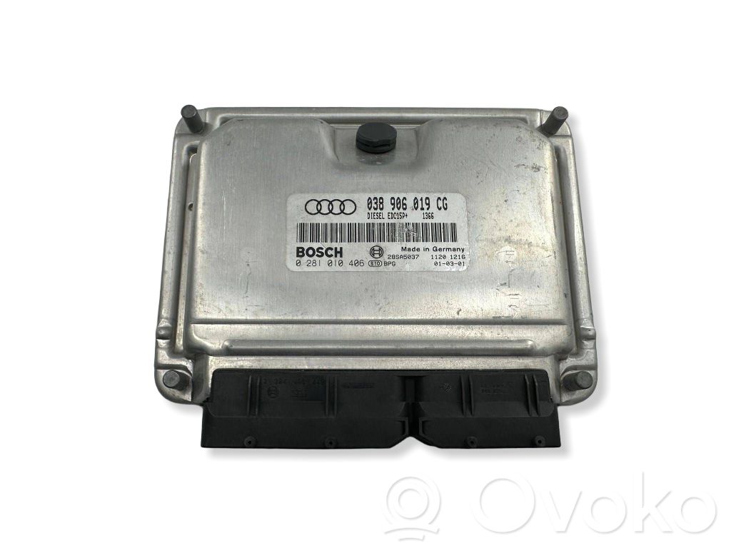 Engine control unit/module   038906019CG,28SA5037,0281010406