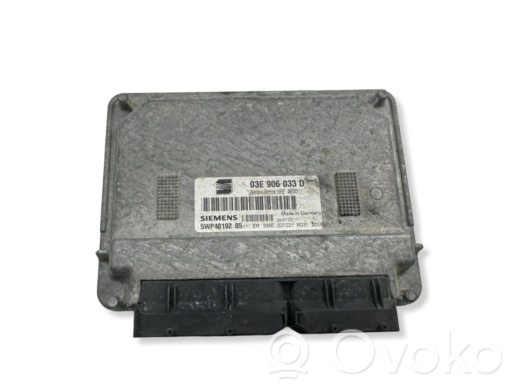 Engine control unit/module   03E906033D,3PE4650,5WP4019205