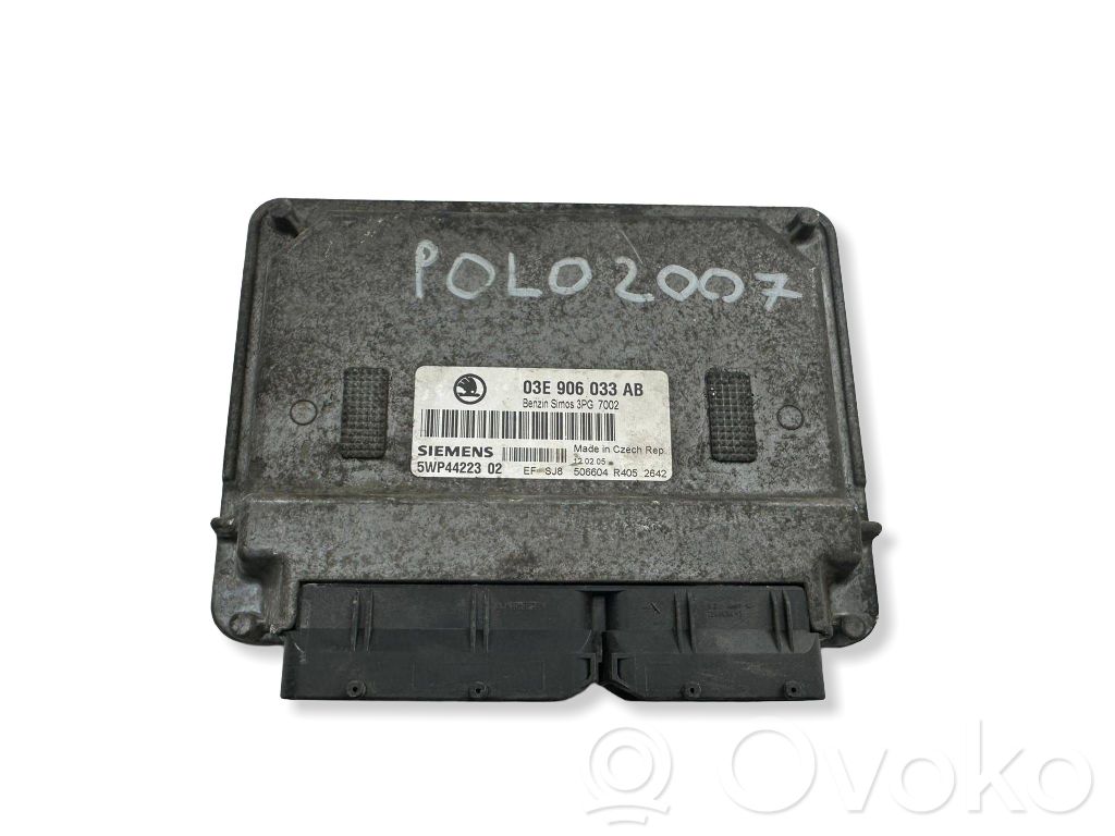 Engine control unit/module   03E906033AB,5WP4422302,3PG7002
