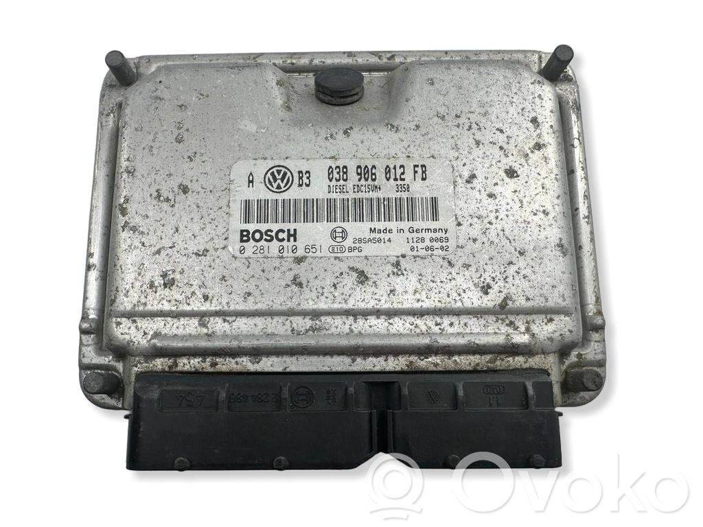 Engine control unit/module   038906012FB,28SA5014,0281010651