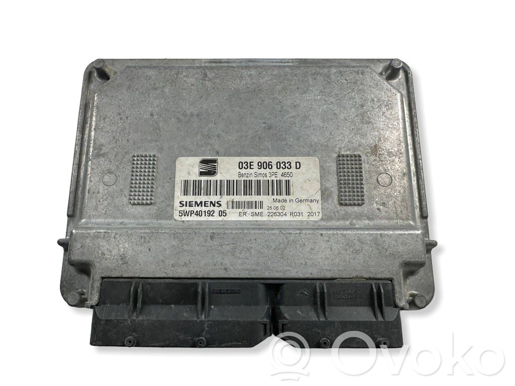 Engine control unit/module   03E906033D,3PE4650,5WP401920