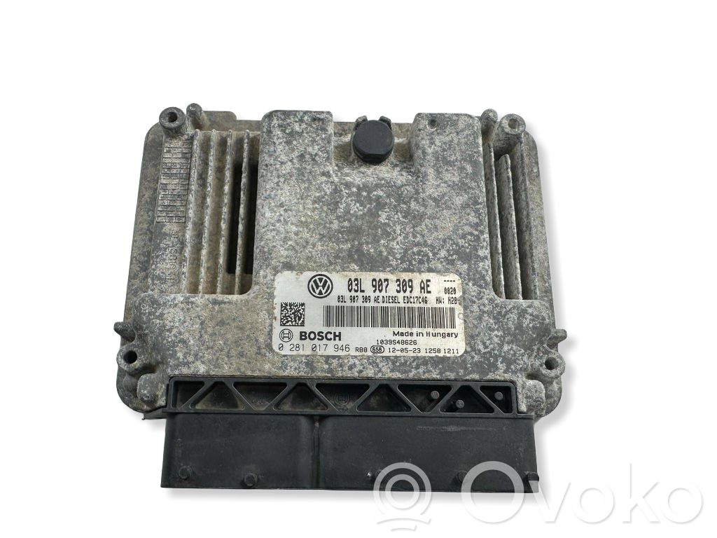Engine control unit/module   03L907309AE,0281017946