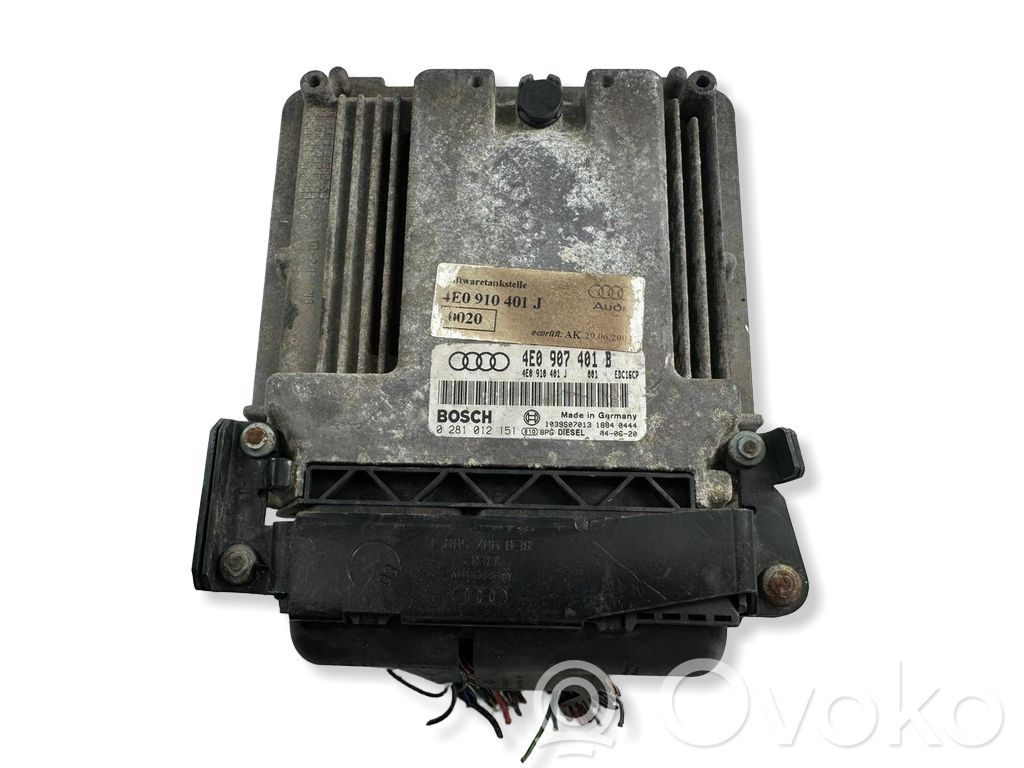Audi A8 S8 D3 4E Motorsteuergerät/-modul 