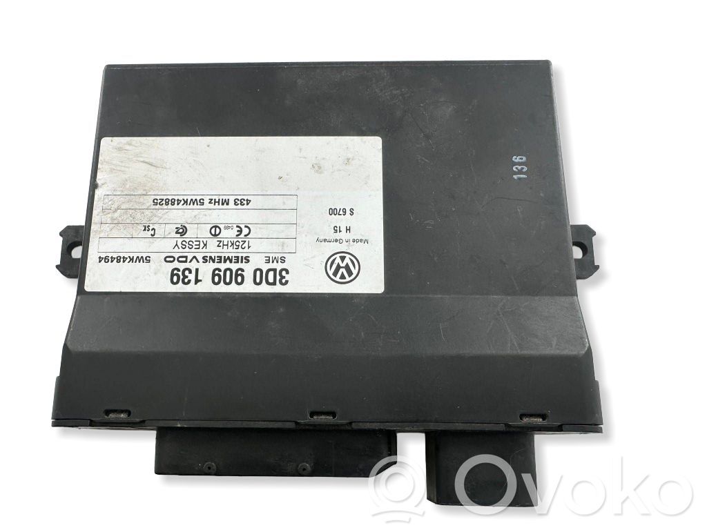 Volkswagen Touareg I Unitate/modul de control fără cheie (KESSY) 