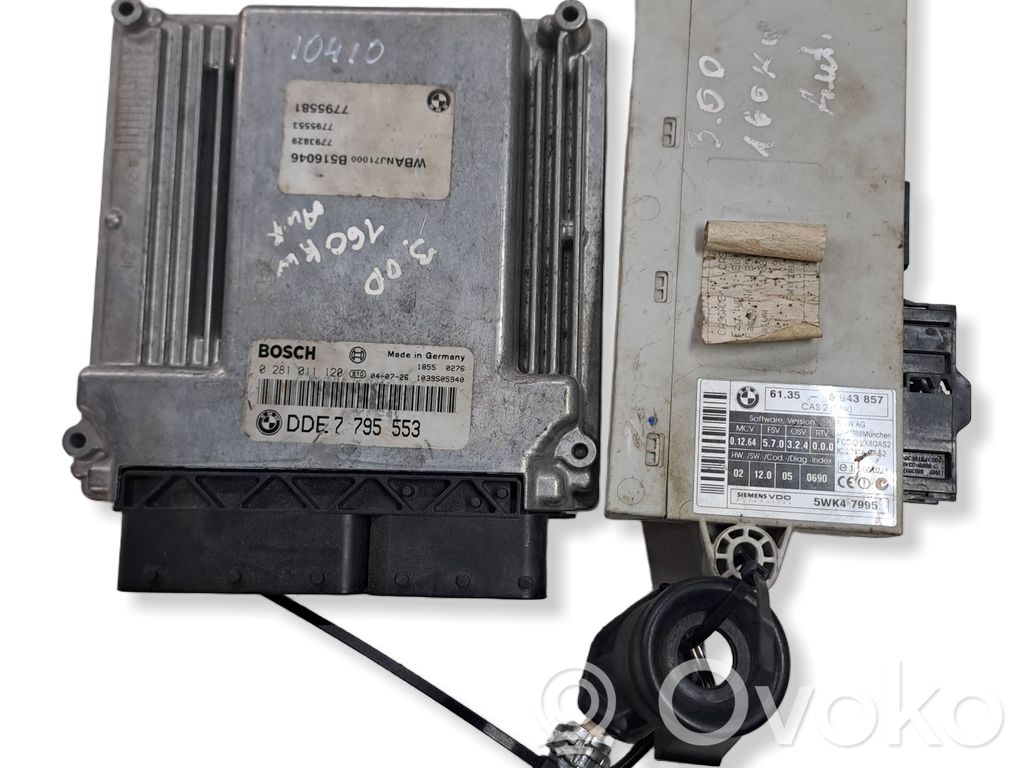 BMW 5 E60 E61 Engine ECU kit and lock set 