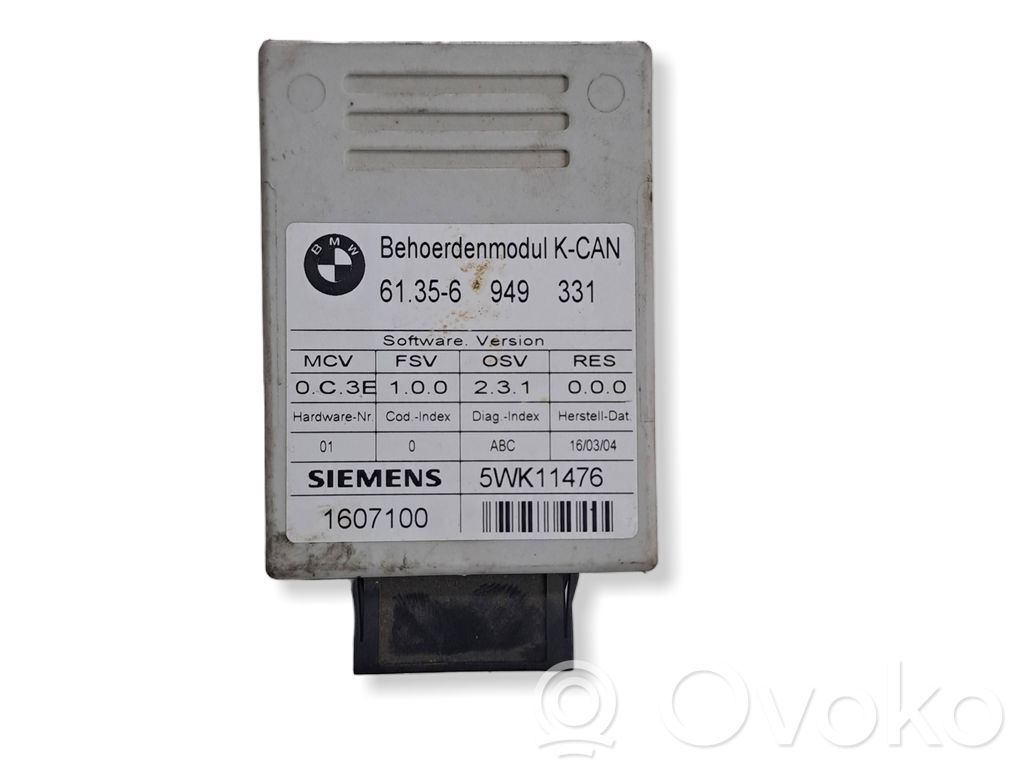 BMW 5 E60 E61 Unidad de control/módulo de la barra de remolque 