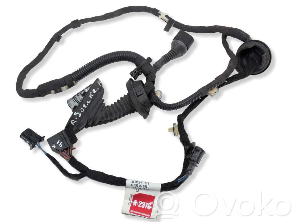 Audi A3 S3 8P Cableado de puerta trasera 