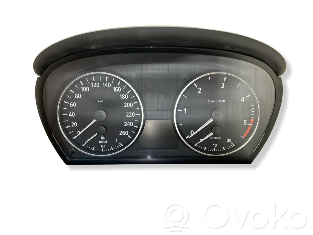 BMW 3 E90 E91 Spidometrs (instrumentu panelī) 
