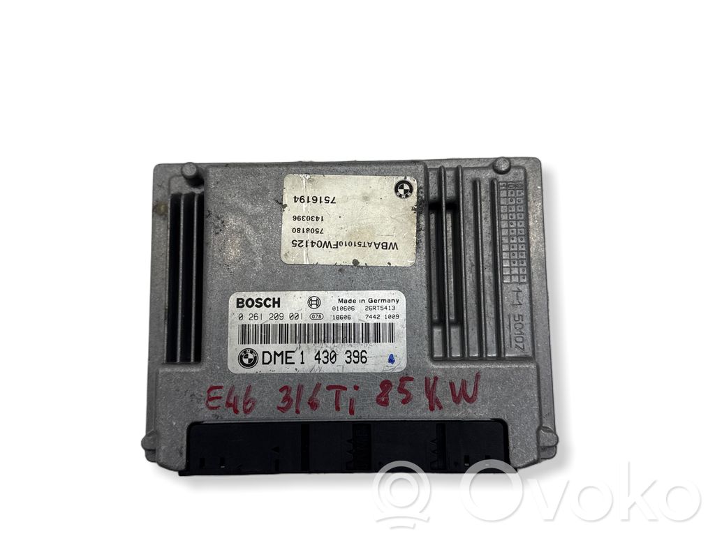 BMW 3 E46 Variklio valdymo blokas 