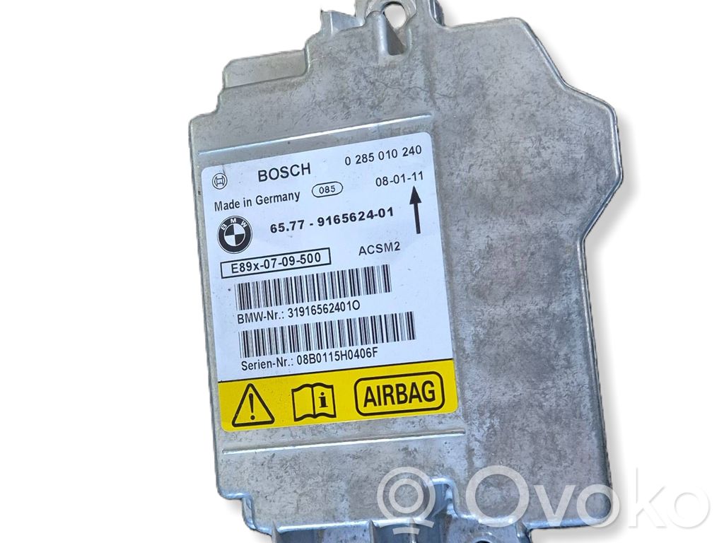 Airbag control unit/module   0285010240,319165624010,9165624,08B0115H0406F