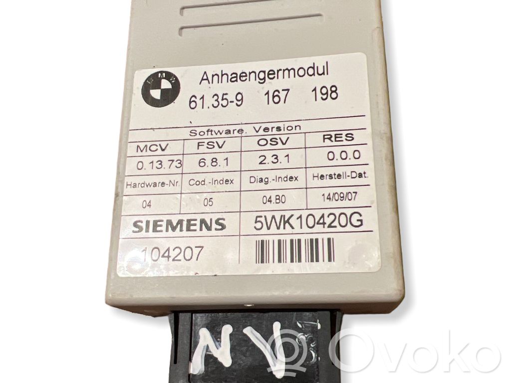 BMW 3 E90 E91 Tow bar trailer control unit/module 