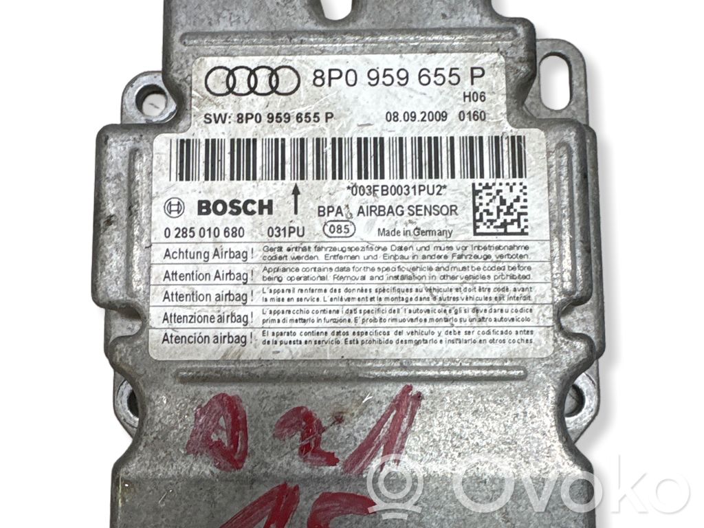 Audi A3 S3 8P Airbag control unit/module 
