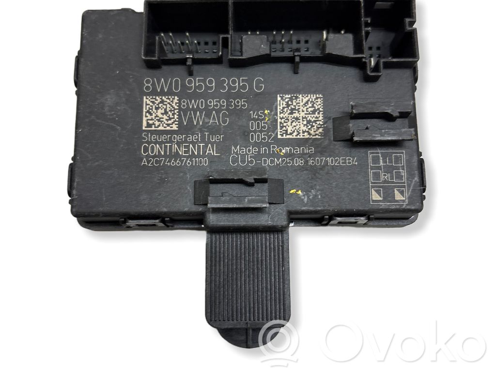 Audi A4 S4 B8 8K Door central lock control unit/module 