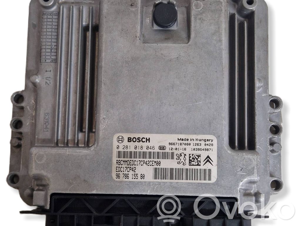 Peugeot 508 Engine control unit/module 