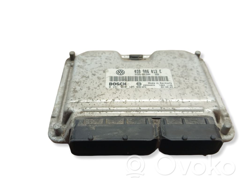 Engine control unit/module   038906012E,0281010105,28SA4833