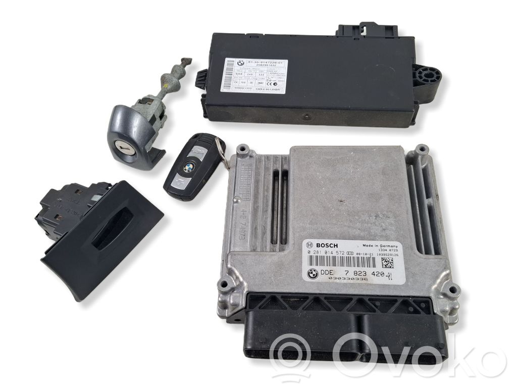 BMW 3 E90 E91 Komputer / Sterownik ECU i komplet kluczy 