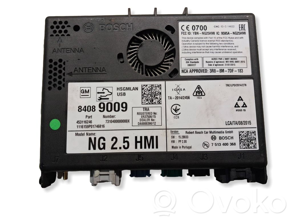 Opel Insignia A GPS navigation control unit/module 