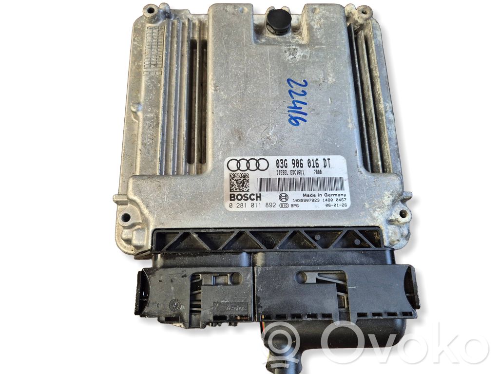 Audi A3 S3 8P Engine control unit/module 