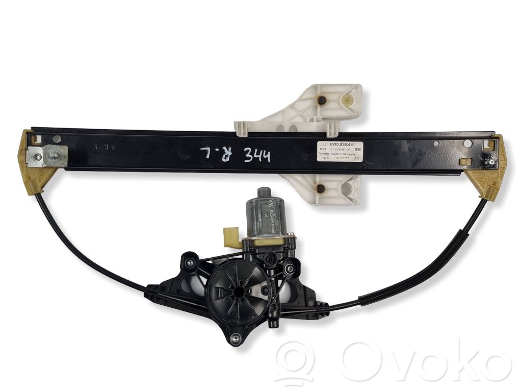 Audi A4 S4 B9 8W Elektryczny podnośnik szyby drzwi tylnych 